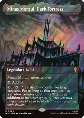 Minas Morgul, Dark Fortress (Borderless) (Surge Foil) card from The Hobbit: Eternal-Legal