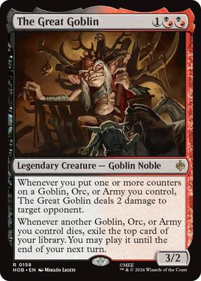The Great Goblin card from The Hobbit