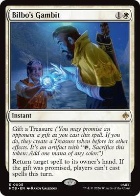 Bilbo's Gambit card from The Hobbit