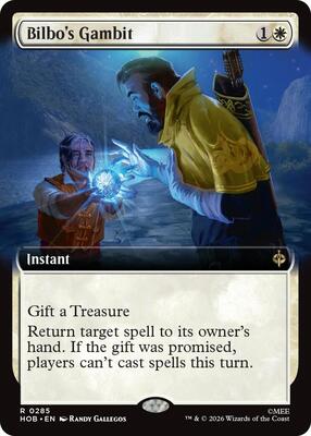Bilbo's Gambit (Extended Art) card from The Hobbit
