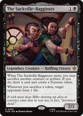 The Sackville-Bagginses card from The Hobbit