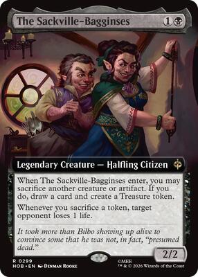 The Sackville-Bagginses (Extended Art) card from The Hobbit