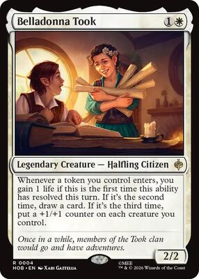 Belladonna Took card from The Hobbit