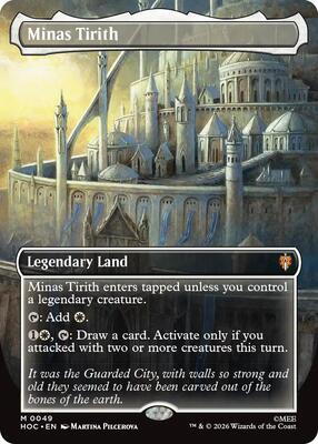 Minas Tirith (Borderless) card from The Hobbit: Eternal-Legal