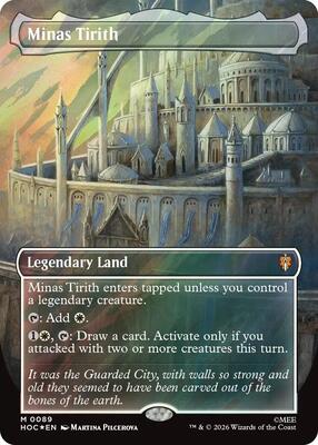 Minas Tirith (Borderless) (Surge Foil) card from The Hobbit: Eternal-Legal