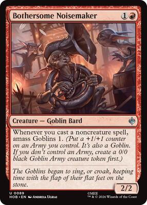 Bothersome Noisemaker card from The Hobbit