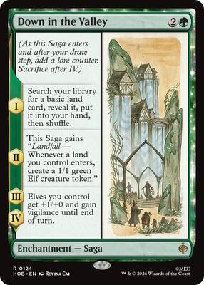 Down in the Valley card from The Hobbit