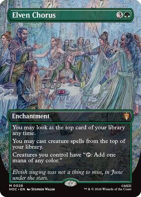 Elven Chorus (Borderless) card from The Hobbit: Eternal-Legal