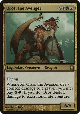 Oros, the Avenger (Commander) card from Oversize Cards
