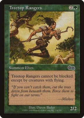 Treetop Rangers card from Urza's Saga