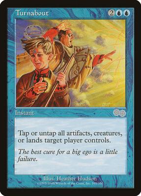 Turnabout card from Urza's Saga