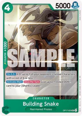 Building Snake card from The World's Strongest Warriors