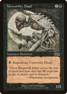 Unworthy Dead card from Urza's Saga