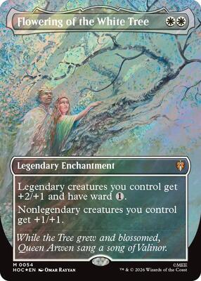 Flowering of the White Tree (Borderless) (Surge Foil) card from The Hobbit: Eternal-Legal