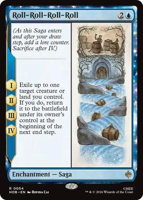 Roll-Roll-Roll-Roll card from The Hobbit