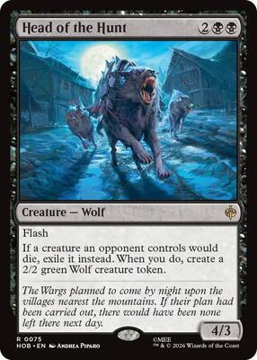 Head of the Hunt card from The Hobbit
