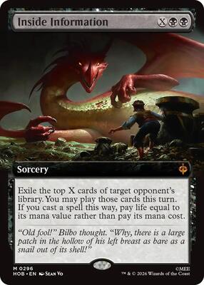 Inside Information (Extended Art) card from The Hobbit