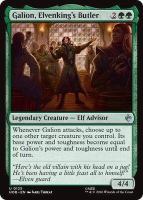 Galion, Elvenking's Butler card from The Hobbit