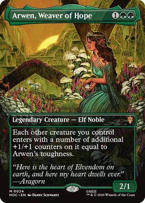 Arwen, Weaver of Hope (Borderless) card from The Hobbit: Eternal-Legal