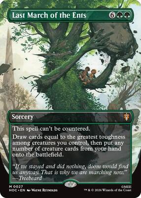 Last March of the Ents (Borderless) card from The Hobbit: Eternal-Legal