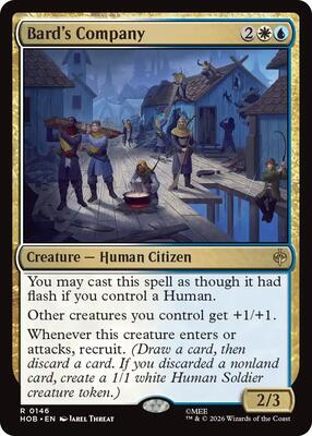 Bard's Company card from The Hobbit