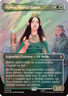 Arwen, Mortal Queen (Borderless) (Surge Foil) card from The Hobbit: Eternal-Legal