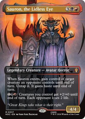 Sauron, the Lidless Eye (Borderless) card from The Hobbit: Eternal-Legal