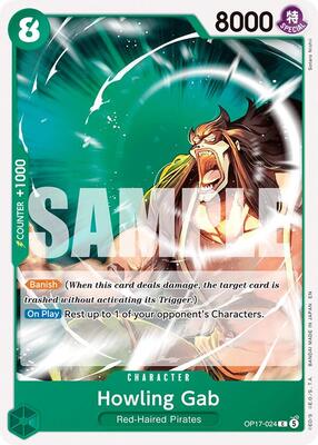 Howling Gab card from The World's Strongest Warriors