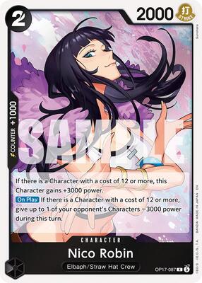 Nico Robin card from The World's Strongest Warriors