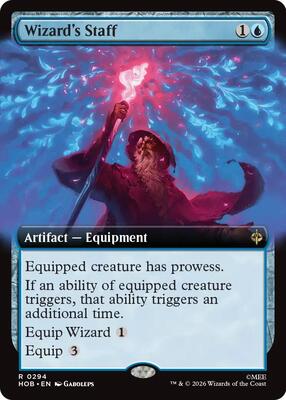 Wizard's Staff (Extended Art) card from The Hobbit