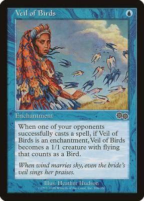 Veil of Birds card from Urza's Saga