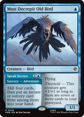 Most Decrepit Old Bird card from The Hobbit