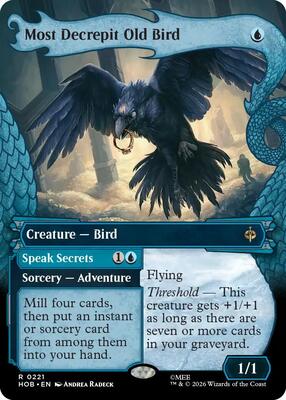 Most Decrepit Old Bird (Showcase) card from The Hobbit