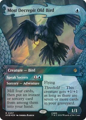 Most Decrepit Old Bird (Showcase) (Surge Foil) card from The Hobbit