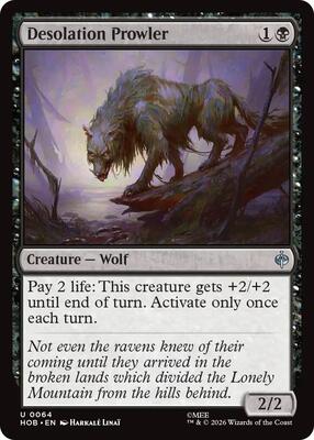 Desolation Prowler card from The Hobbit