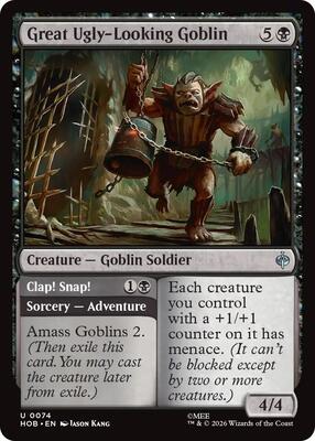Great Ugly-Looking Goblin card from The Hobbit