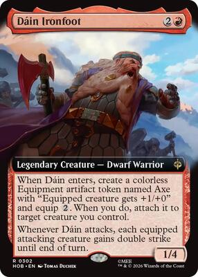 Dain Ironfoot (Extended Art) card from The Hobbit