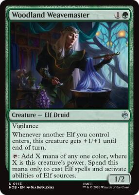 Woodland Weavemaster card from The Hobbit