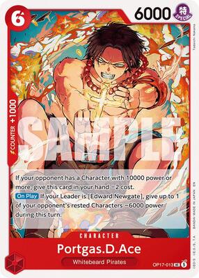 Portgas.D.Ace card from The World's Strongest Warriors