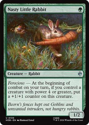 Nasty Little Rabbit card from The Hobbit