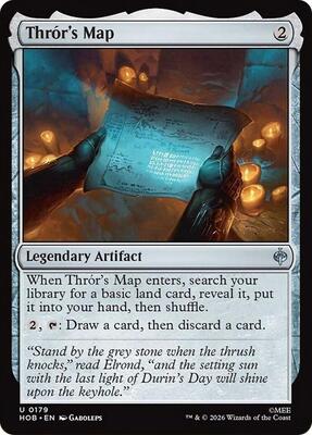 Thror's Map card from The Hobbit