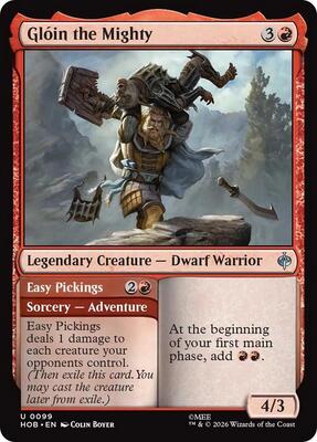 Gloin the Mighty card from The Hobbit