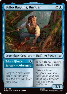 Bilbo Baggins, Burglar card from The Hobbit