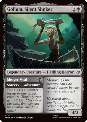 Gollum, Silent Slinker card from The Hobbit