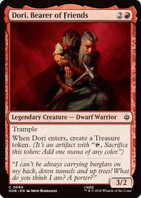 Dori, Bearer of Friends card from The Hobbit