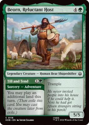 Beorn, Reluctant Host card from The Hobbit