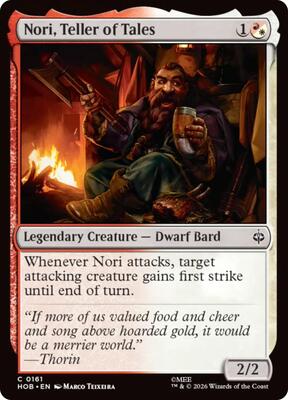 Nori, Teller of Tales card from The Hobbit