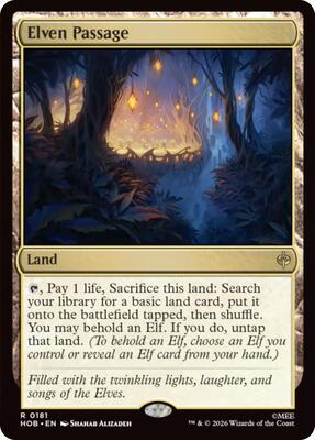 Elven Passage card from The Hobbit