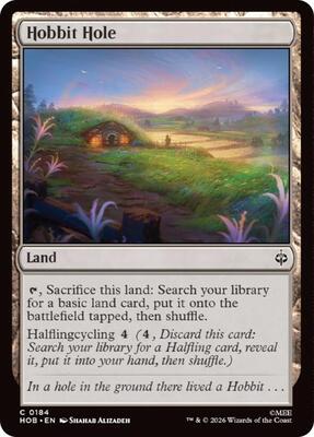 Hobbit Hole card from The Hobbit