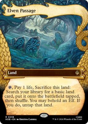 Elven Passage (Showcase) card from The Hobbit
